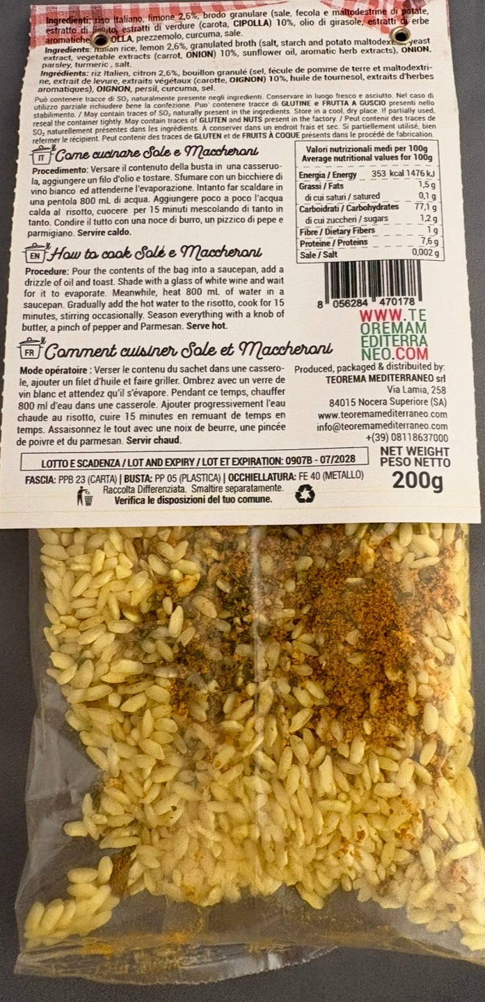 Risotto con limone/orez cu lamaie
