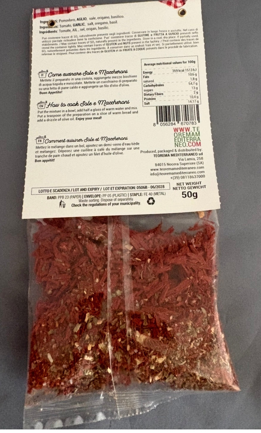 Mix de Condimente pentru Pizza „Sole & Maccheroni”