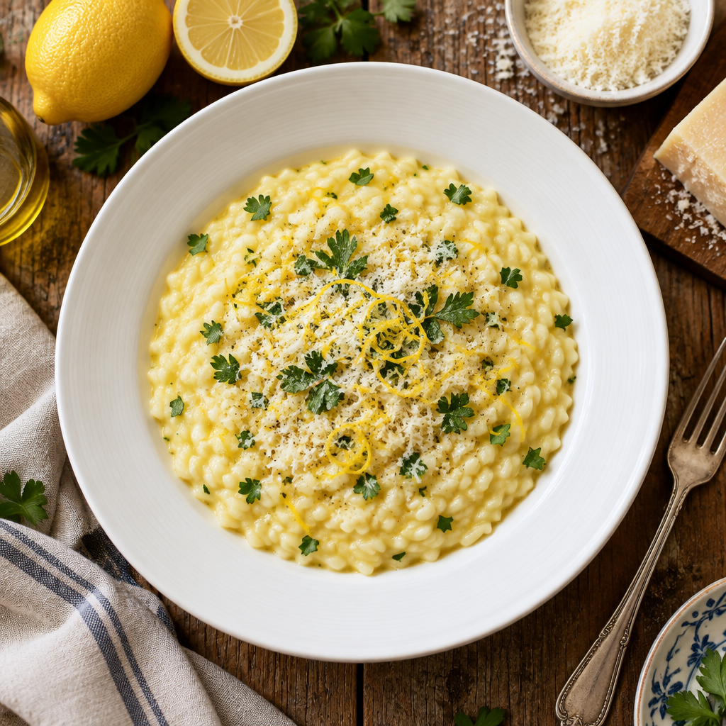 Risotto con limone/orez cu lamaie